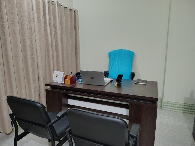 Managing Director workspace with laptop